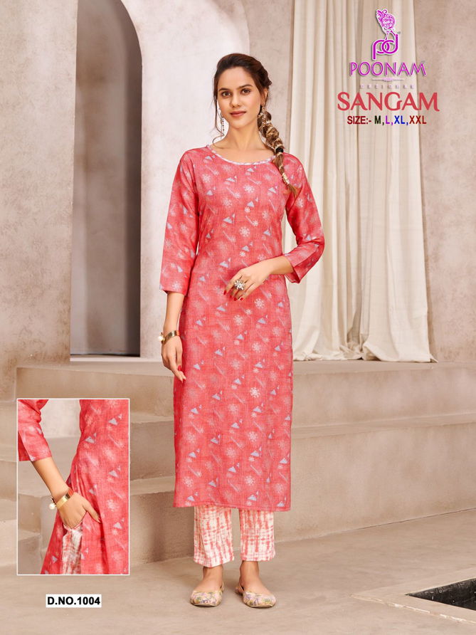 Poonam Sangam Regular Wear Wholesale Kurti With Bottom Catalog